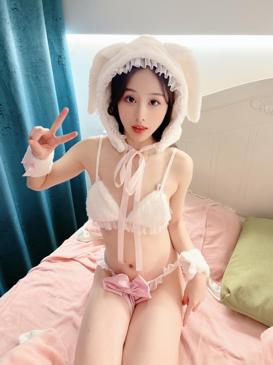 抖音3W粉 #小萌子 微密圈NO.032期 可爱小白兔【32P+V】 - 6
